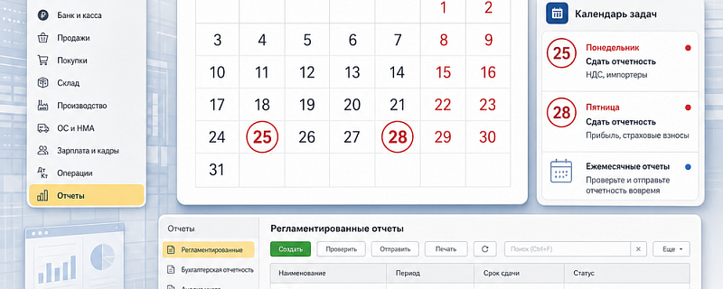 Отчётность в августе 2026: сроки для бизнеса
