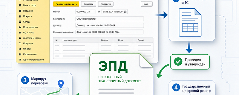 ЭПД в 1С:Бухгалтерии: как работать