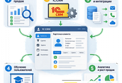 Этапы внедрения 1С:CRM в компании