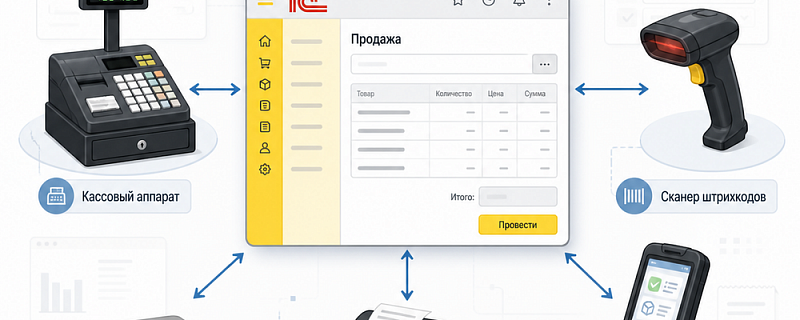 Какое торговое оборудование подключить к 1С